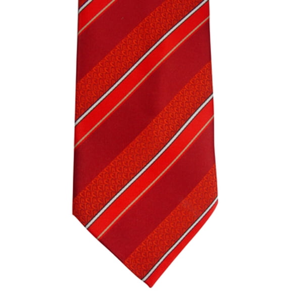 Youth Striped Red and Maroon Microfiber Necktie by Ringmasters