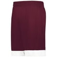 thumbnail image 1 of Augusta Sportswear 6930.380.M Youth Swish Reversible Basketball Shorts, Maroon & White - Medium, 1 of 1