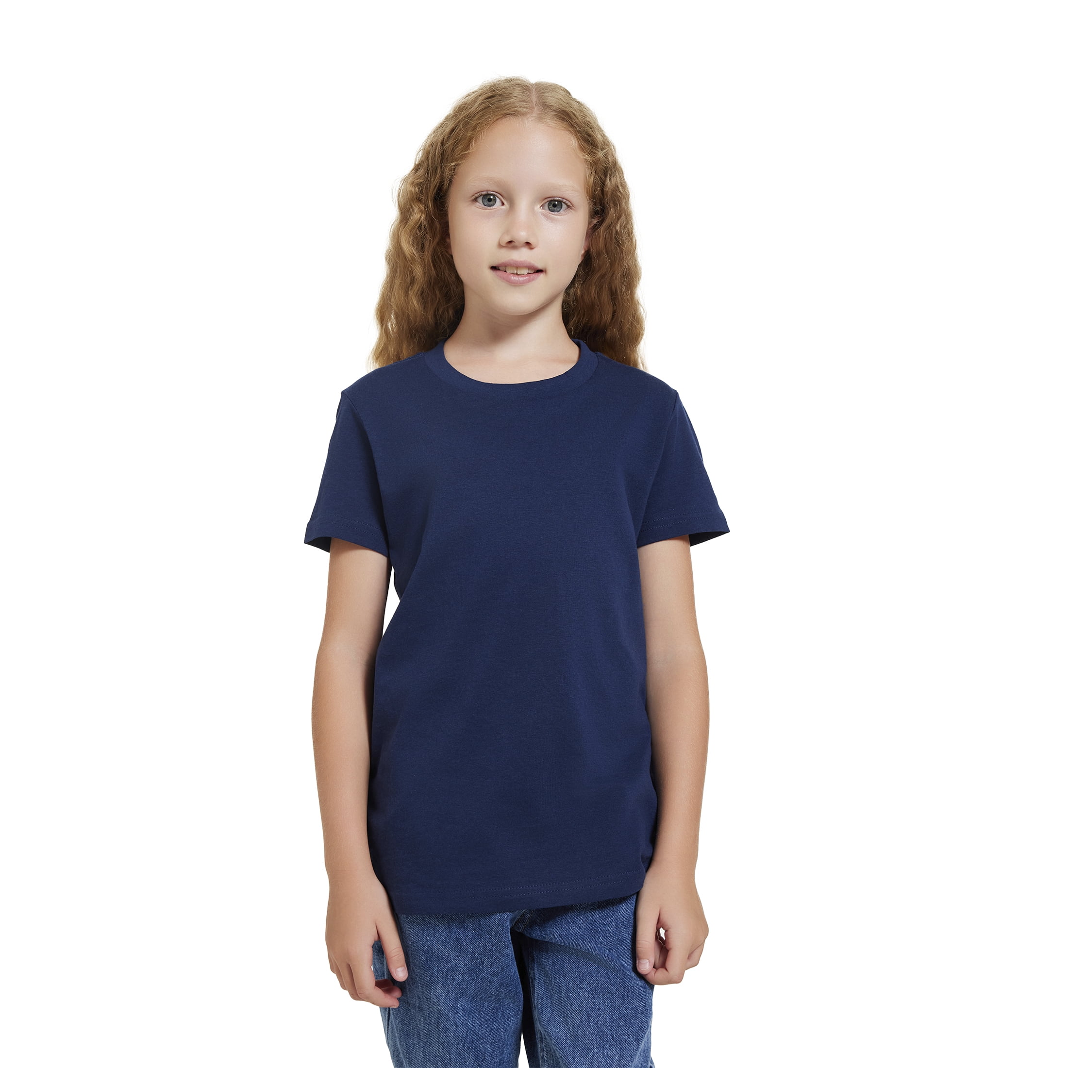 Youth T-shirt Boys Girls Youth Red Black Blue School Shirts for