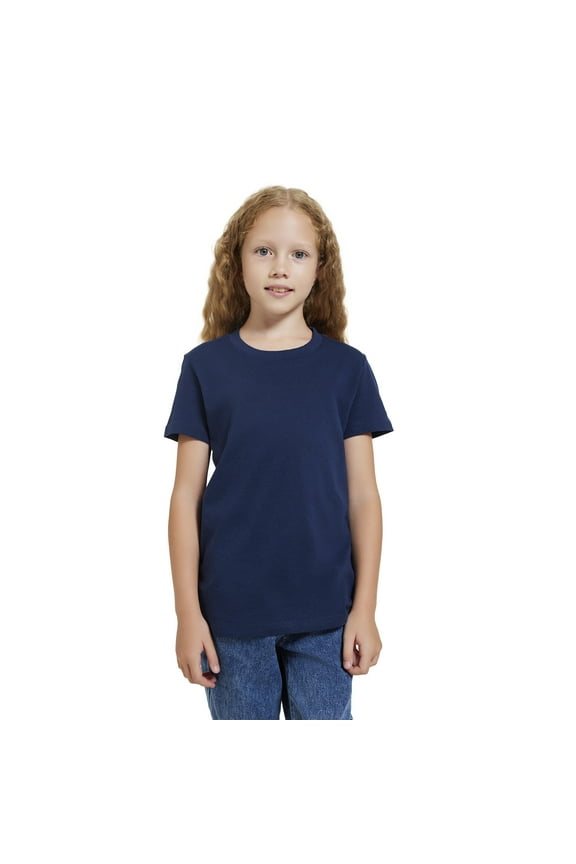 Youth T-shirt Boys Girls Youth Red Black Blue School Shirts for Boys Girls Tshirts Age 6 to 18 White Navy T-Shirts for Kids Blank Shirt
