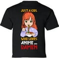 thumbnail image 1 of Youth T-shirt Just A Girl Who Loves Anime And Ramen Kids Tees - XS S M L XL - Anime Clothes Short Sleeve Boys Girls Graphic Tee, 1 of 2