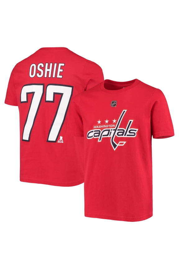 Youth TJ Oshie Red Washington Capitals Player Name & Number T-Shirt