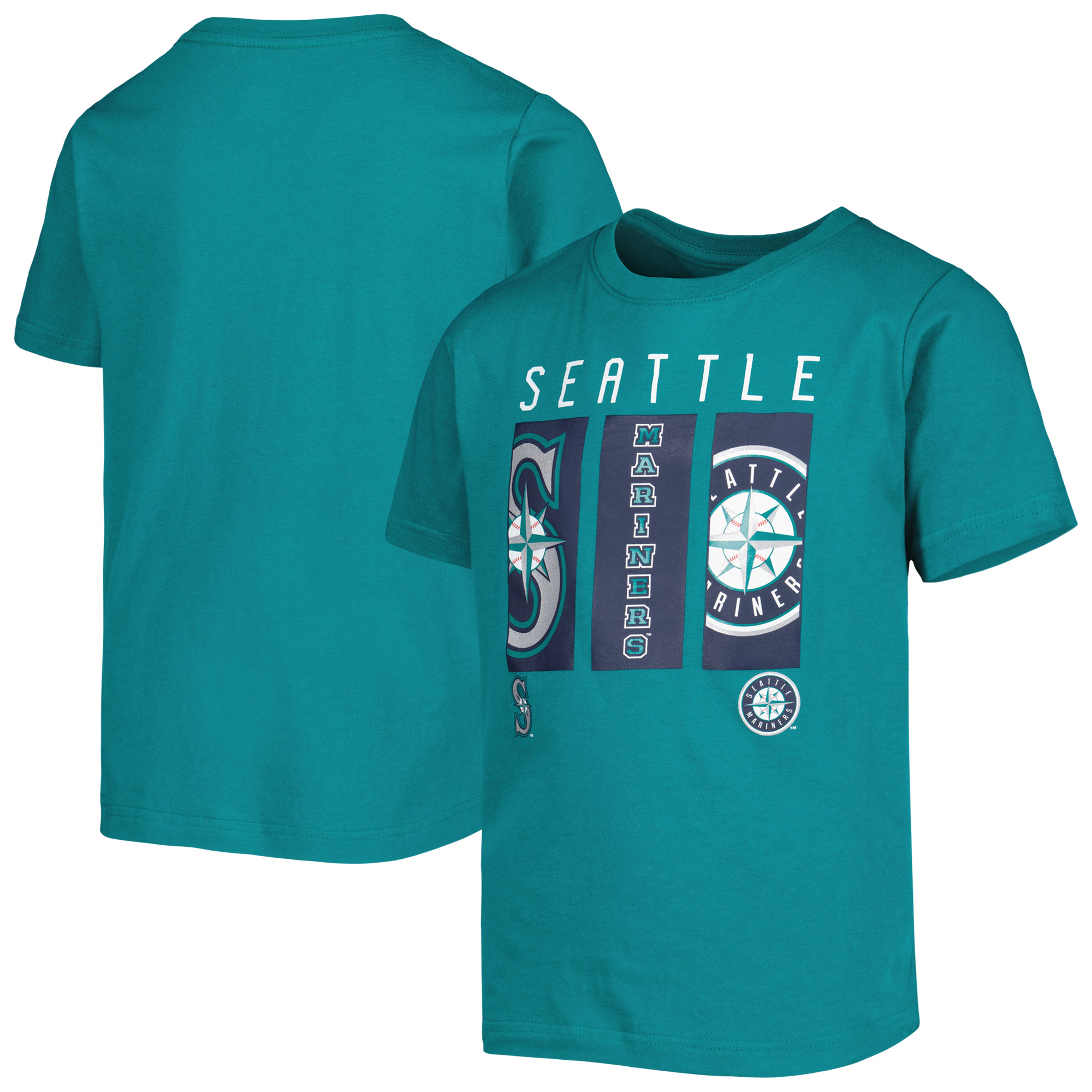 Youth Teal Seattle Mariners Logo TShirt