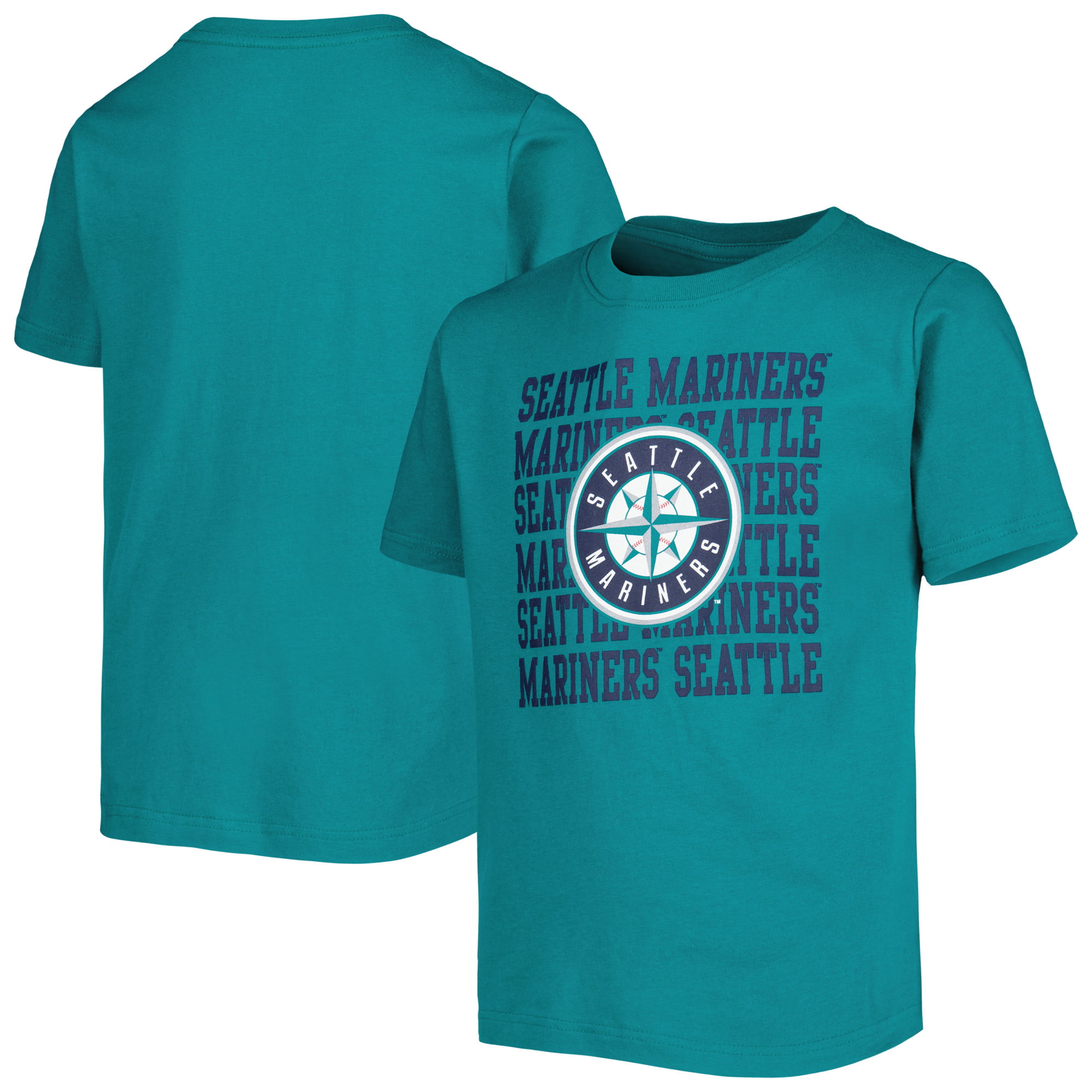Youth Teal Seattle Mariners Repeat Logo T-Shirt 