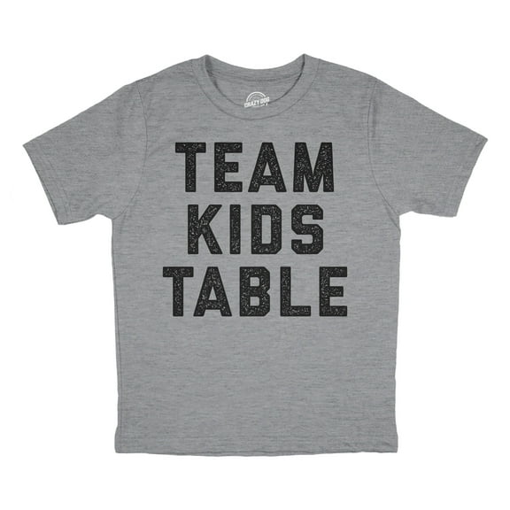 Youth Team Kids Table T Shirt Funny Thanksgiving Christmas Dinner Holiday Graphic Tee