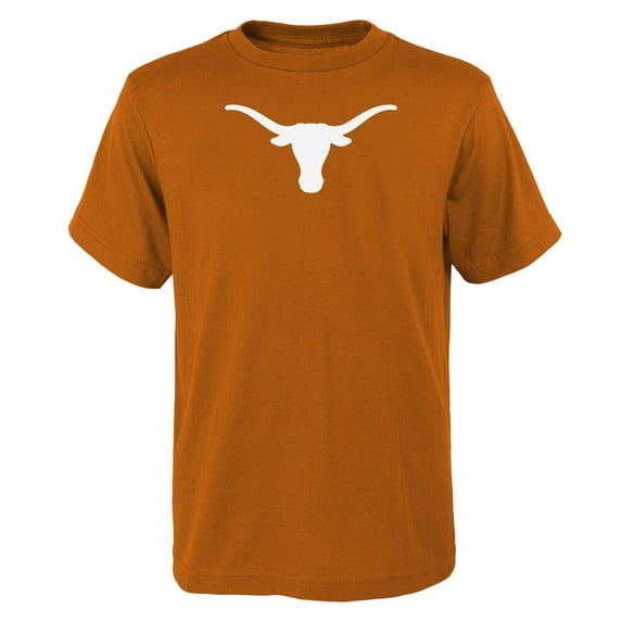 Youth Texas Orange Texas Longhorns Primary Logo T-Shirt