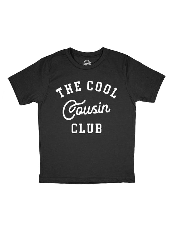 Youth The Cool Cousin Club T Shirt Funny Extended Family Cousins Joke Tee for Kids