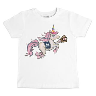 Girls Youth New York Yankees White Fly the Flag T-Shirt