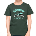 thumbnail image 1 of Youth Toddler Birthday Shirt Cute Birthday Pink Sneakers Birthday Shirt Birthday Boy Outfit, 1 of 6
