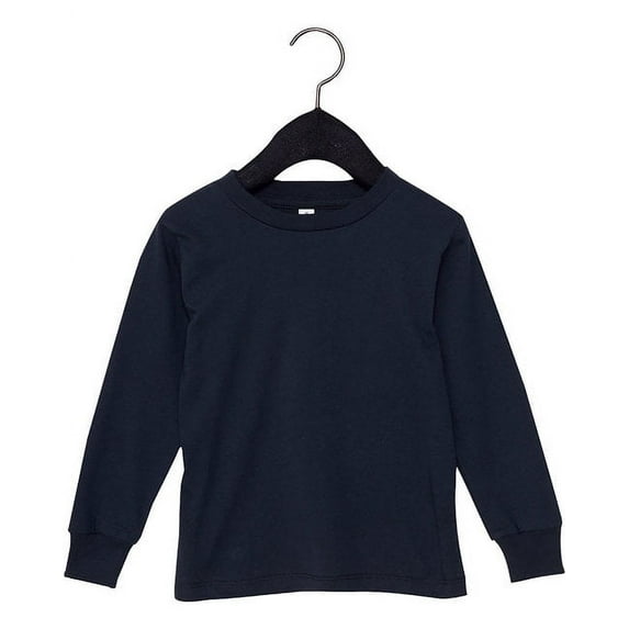 Youth Toddler Jersey Long Sleeve T-Shirt NAVY 5T