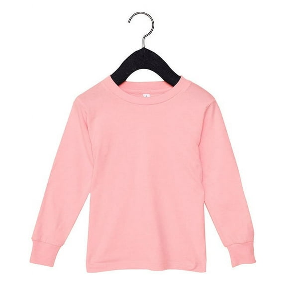 Youth Toddler Jersey Long Sleeve T-Shirt PINK 5T