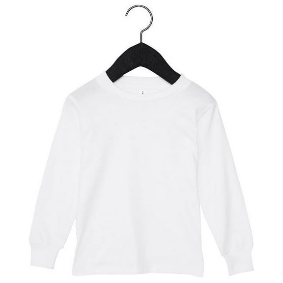 Youth Toddler Jersey Long Sleeve T-Shirt WHITE 2T