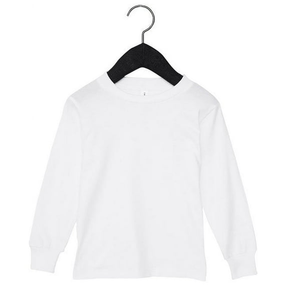 Youth Toddler Jersey Long Sleeve T-Shirt WHITE 3T