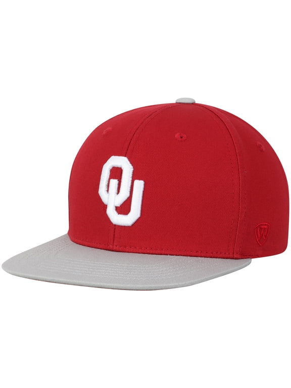Youth Top of the World Crimson Oklahoma Sooners Maverick Snapback Adjustable Hat