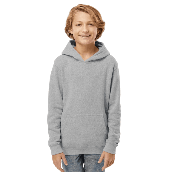 Youth Triblend Fleece Hooded Sweatshirt , Grey Triblend , Medium