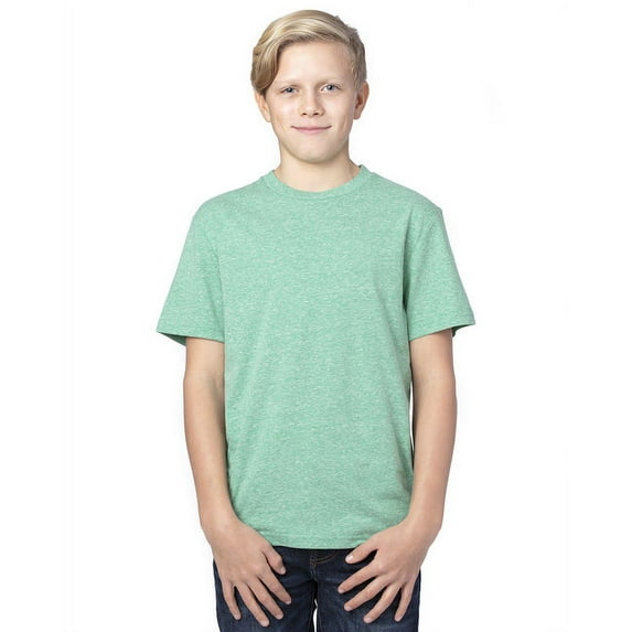 Youth Triblend T-Shirt - GREEN TRIBLEND - XS