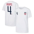 thumbnail image 1 of Youth Tyler Adams White USMNT Name & Number T-Shirt, 1 of 3