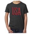 thumbnail image 1 of Youth USA Patriot T-shirts, 4th of July Shirts, Kids Graphic Tees - Charcoal MH200YPATRIOT S24 XL, 1 of 3