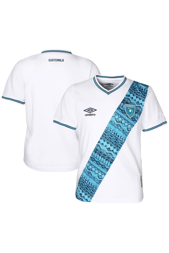 Youth Umbro White Guatemala National Team 2023 Home Replica Jersey