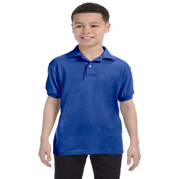 Youth Unisex 5.2 Oz. 50/50 Ecosmart Jersey Polo Shirt