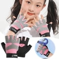 thumbnail image 1 of Youth Unisex Half Finger Sports Gloves for Skating Cycling Gym Workouts Durable Breathable Comfortable Design, 1 of 7