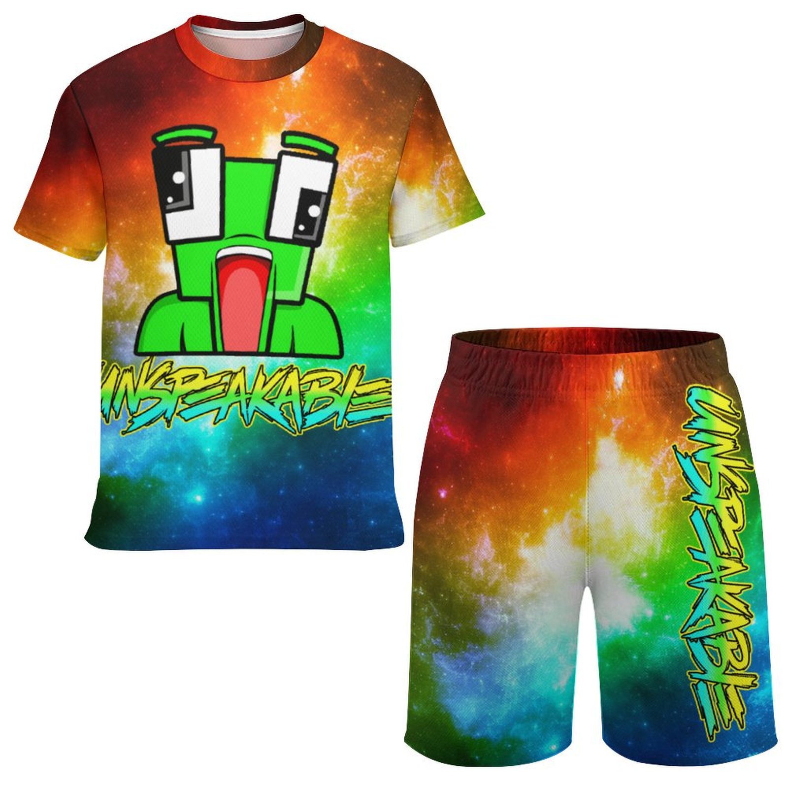 Youth Unspeakable Frog Shirt Set Game Movie Character Tee and Pants 3D