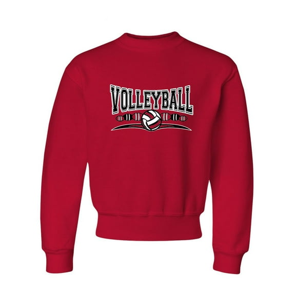 Youth Volleyball Cool Design Crewneck Sweatshirt