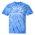 thumbnail image 1 of Youth Volleyball Tie Dye T-Shirt "Bump, Set, Spike" Logo (Royal, YM), 1 of 1
