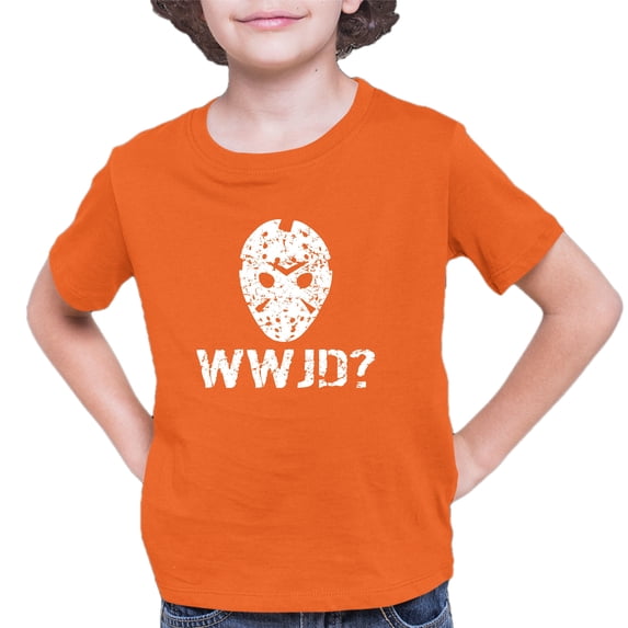 Youth WWJD What Would Jason Do? Funny Horror Movie T-Shirt