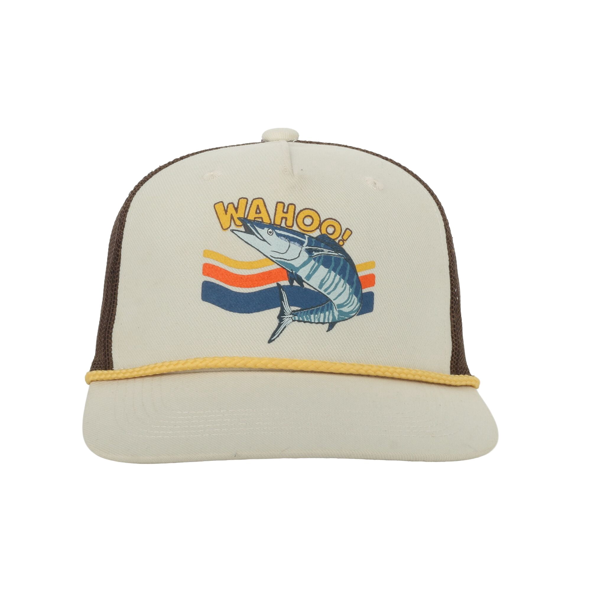 Youth Outdoor Cap Wahoo Fishing Artwork Cap – Structured Flat Bill Snapback, One Size