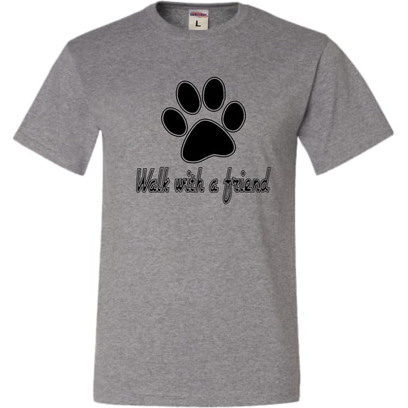 Youth Walk With A Friend Dog Lovers Pet Lovers T-Shirt