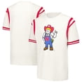 thumbnail image 1 of Youth Wes & Willy Cream Nebraska Huskers Colorblock Yoke Vault T-Shirt, 1 of 3