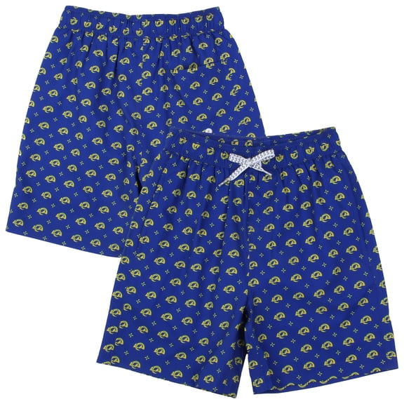 Youth Wes & Willy Royal Los Angeles Rams Fleur Swim Trunks