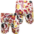 thumbnail image 1 of Youth Wes & Willy White Florida State Seminoles Allover Print Vault Tech Swim Trunks, 1 of 1