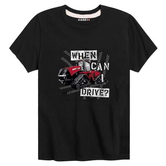 Youth When Can I Drive Black Short Sleeve T-Shirt D15790