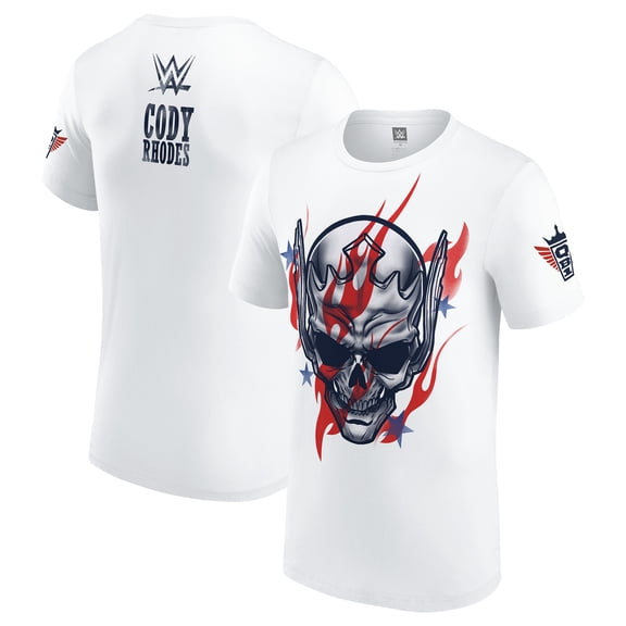 Men's White Cody Rhodes Stars & Stripes Nightmare T-Shirt