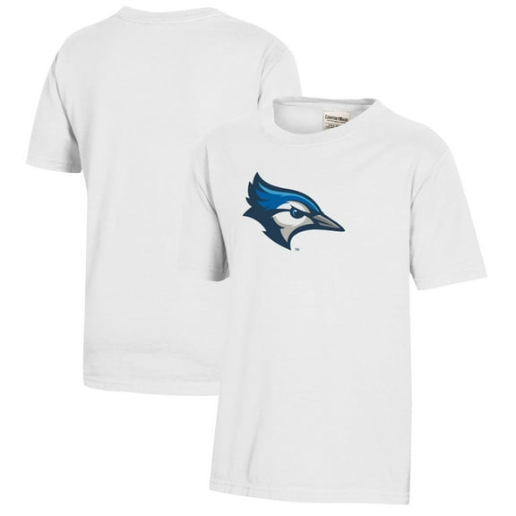 Youth  White Creighton Bluejays Logo Comfort Wash T-Shirt