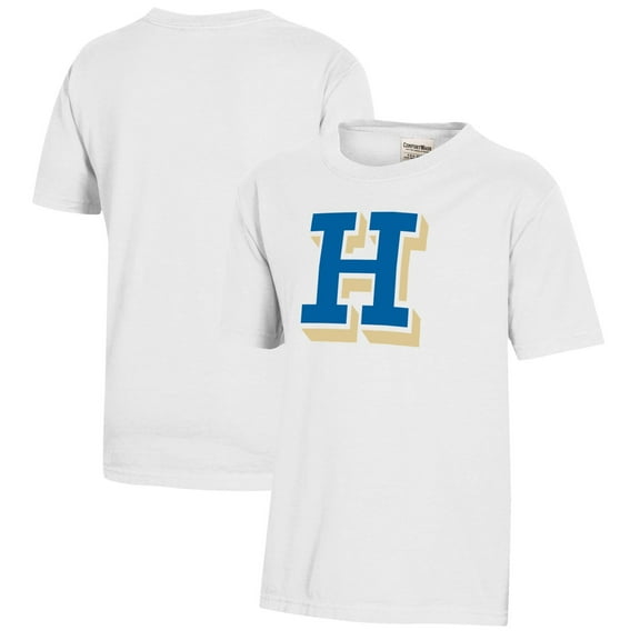 Youth  White Hamilton Continentals Logo Comfort Wash T-Shirt