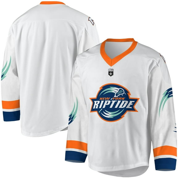 Youth White/Navy New York Riptide Replica Jersey