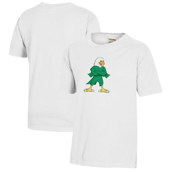 Youth  White North Texas Mean Green Logo Comfort Wash T-Shirt