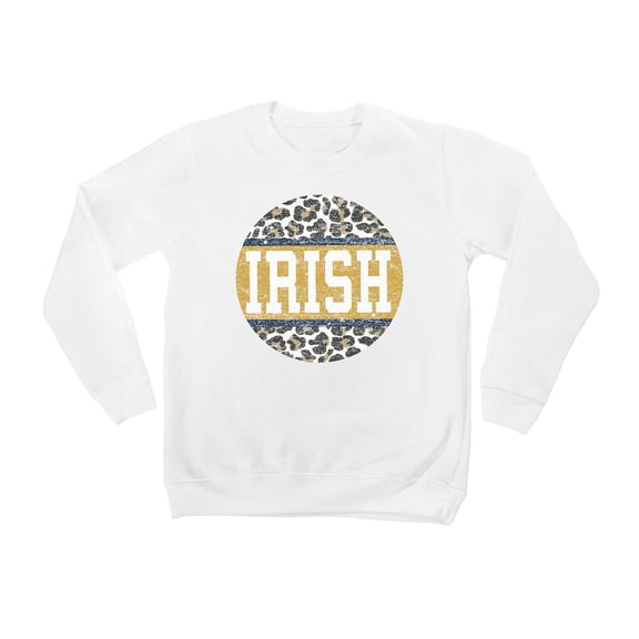 Youth White Notre Dame Fighting Irish Scoop & Score Pullover Sweatshirt
