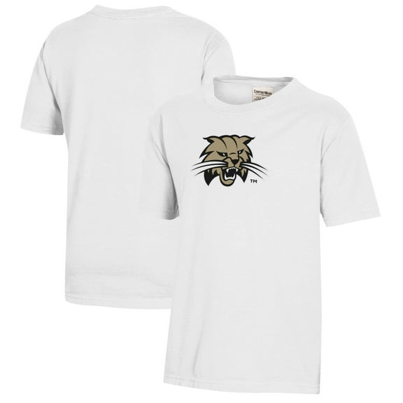Youth  White Ohio Bobcats Logo Comfort Wash T-Shirt