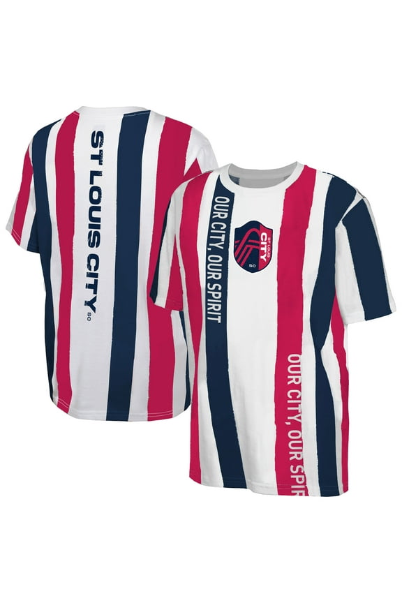 Youth White St. Louis City SC High Stepping T-Shirt