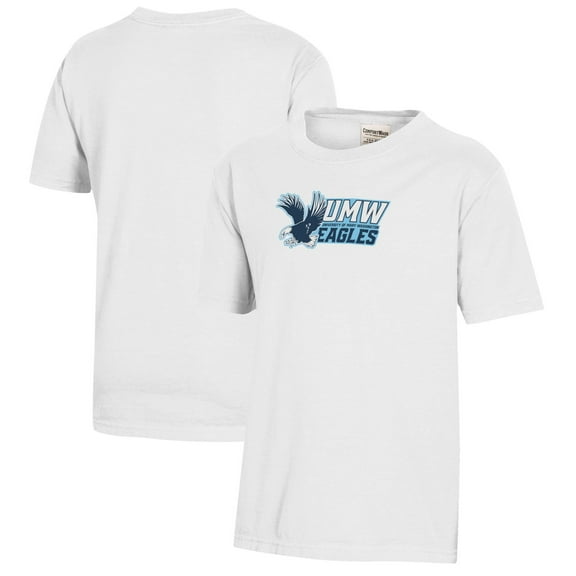Youth  White University of Mary Washington Eagles Logo Comfort Wash T-Shirt