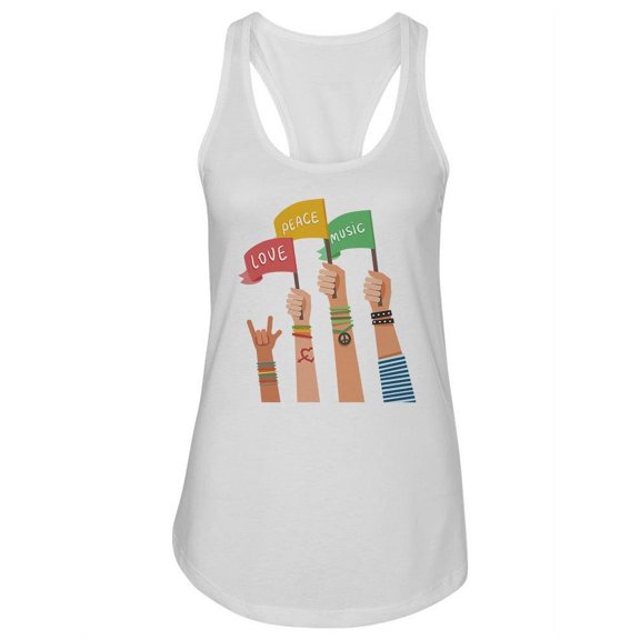 Youth With Colorful Flags Tank Women -Image by Shutterstock, Female Medium