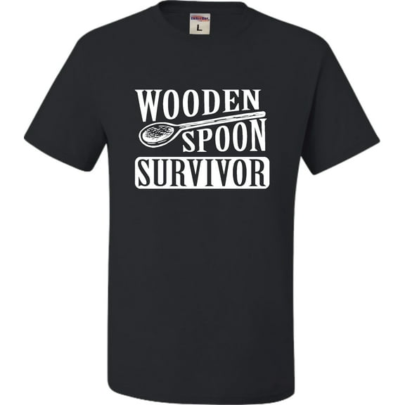 Youth Wooden Spoon Survivor Funny T-Shirt