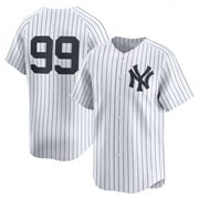 Youth Yankees Baseball Team Aa_ron_Judge#99 Jersey_s Fans Gift Tee Classic Sports Short Sleeved Tops Embroidered Button-down Breathable Shirt