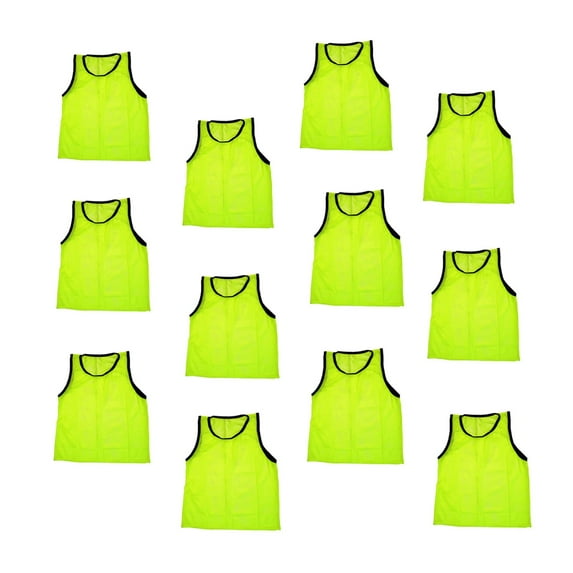 Youth Yellow Scrimmage Training Vests Pinnies, Quantity 12