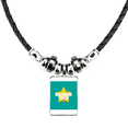 thumbnail image 1 of Youth Youth Vitality Creation Necklace Jewelry Torque Leather Rope Pendant, 1 of 4