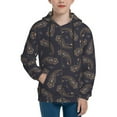 thumbnail image 1 of Youth Zip Up Hoodie - Paisley Pattern No.90126 Soft Sweatshirt Long Sleeve Casual Essentials Hoodie for Boys or Girls, 1 of 5